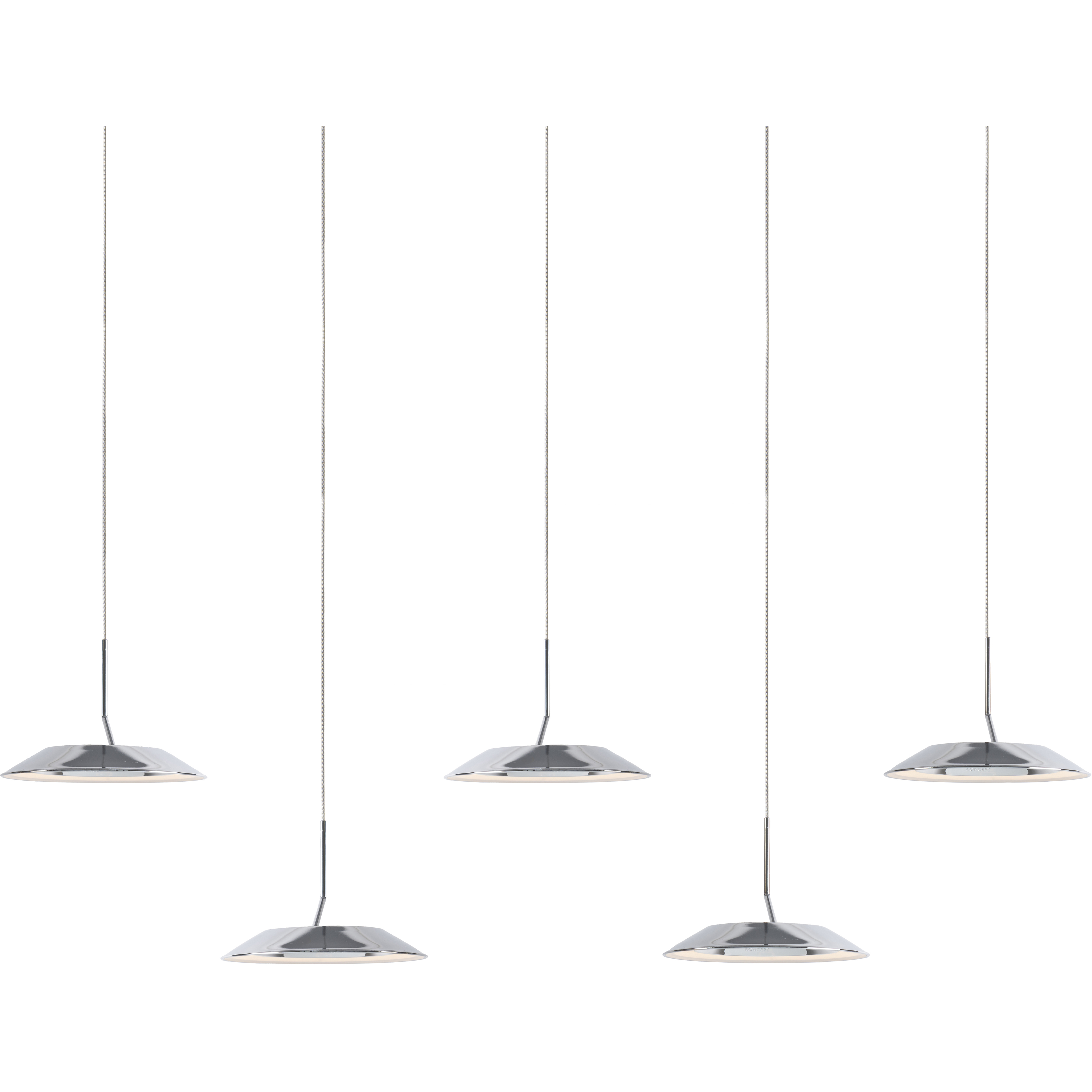Royyo LED 6.5 inch Chrome Pendant Ceiling Light